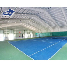 Qingdao clear span light steel structure sports training area close gym building